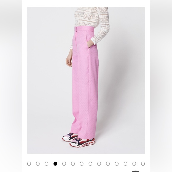 Sandro high waisted tailored trousers, Malabar - Picture 2 of 12